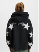 Palm Angels Hoodies Patched Stars Vint čern