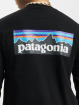 Patagonia Camiseta de manga larga P/6 Logo Responsibili negro