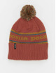 Patagonia Talvipäähineet Powder Town Park Stripe Knit punainen