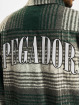 PEGADOR Hemd Neiva Heavy Embroidery Flannel grün