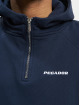 PEGADOR Hoodie Logo Oversized Halfzip blue