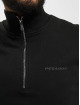 PEGADOR Jersey Logo Oversized Halfzip Vintage negro