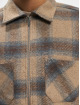 PEGADOR Koszule Bale Embroidery Heavy Zip Flannel bezowy