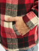PEGADOR Koszule Bale Embroidery Heavy Flannel Zip czerwony