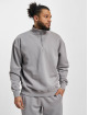 PEGADOR Pullover Logo Oversized Halfzip grey