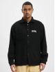 PEGADOR Shirt Flato Logo Embroidery Heavy Flannel black