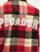 PEGADOR Skjorter Bale Embroidery Heavy Flannel Zip red