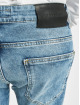 PEGADOR Straight Fit Jeans Distressed Ankle blau