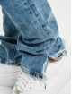 PEGADOR Straight Fit Jeans Distressed Ankle blau