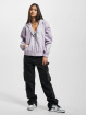 PEGADOR Sweat capuche zippé Hills Cropped pourpre
