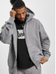 PEGADOR Sweatvest Logo Oversized Vintage grijs