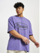 PEGADOR T-paidat West Oversized Vintag purpuranpunainen