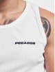 PEGADOR Tank Tops Logo Rib valkoinen