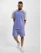 PEGADOR Trika Raglan Oversized Tee Vintage Washed Magic Violet Angels fialový