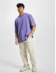 PEGADOR Trika Logo Oversized Tee Vintage Washed Magic Violet Gum fialový