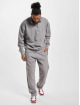 PEGADOR Tröja Logo Oversized Halfzip grå