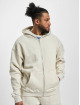 PEGADOR Zip Hoodie Logo Oversized Vintage béžový