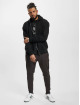PEGADOR Zip Hoodie Logo Oversized Vintage black