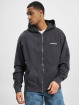 PEGADOR Zip Hoodie Oversized Sweat Jacket grey