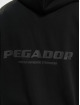 PEGADOR Zip Hoodie Colne Logo Oversized Vintage čern