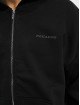 PEGADOR Zip Hoodie Colne Logo Oversized Vintage čern