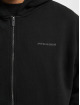 PEGADOR Zip Hoodie Logo Oversized Vintage čern