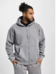 PEGADOR Zip Hoodie Logo Oversized Vintage šedá