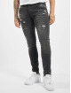 Project X Paris Slim Fit Jeans Worn Effecr black