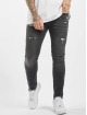 Project X Paris Slim Fit Jeans Worn Effecr èierna