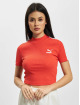 Puma Camiseta Rib Mock Neck rojo