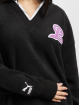 Puma Pullover Team Fancy V Neck schwarz