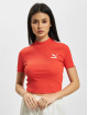 Puma T-Shirt Rib Mock Neck rouge