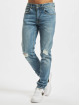 Redefined Rebel Slim Fit Jeans RRStockholm Destroy modrá