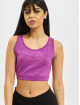 Reebok Hihattomat paidat DC Fitness Crop purpuranpunainen