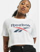 Reebok T-Shirt Identity Crop blanc