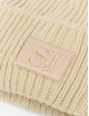 Sean John Beanie Monogram Patch Knit beige