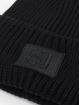 Sean John Beanie Monogram Patch Knit black
