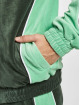 Sean John Chaqueta de entretiempo Script Logo Colorblock Velours oliva