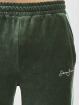 Sean John Jogginghose Script Logo Colorblock Velours olive