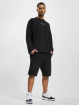 Sean John Shorts Script Logo Terry schwarz