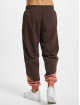 Sean John Spodnie do joggingu Script Logo Colorblock brazowy