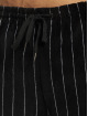 Sean John Sweat Pant Script Logo Pinstripe Velours black