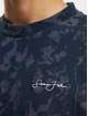 Sean John T-Shirt Script Logo Floral Camouflage bleu