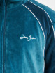 Sean John Transitional Jackets Script Logo Colorblock Velvet blå