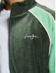 Sean John Veste mi-saison légère Script Logo Colorblock Velours olive