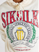 Sik Silk Hoodie Varsity Anniversary Print Oversized white