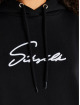 Sik Silk Kleid Signature Oversize schwarz