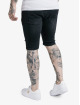 Sik Silk Short Distressed Denim noir