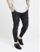 Sik Silk Skinny Jeans Distresed schwarz