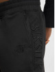 Sik Silk Spodnie do joggingu Embroidered Panel Cuffed czarny